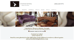 Desktop Screenshot of buckheadupholstery.com